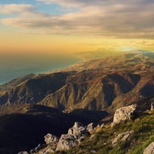 Tramonte dal monte Cucuzzo